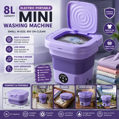 Electric Portable Mini Washing Machine