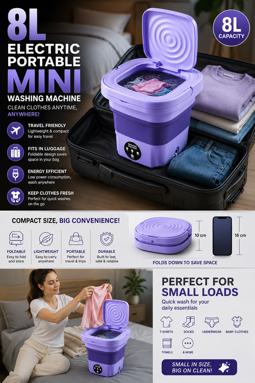 Electric Portable Mini Washing Machine